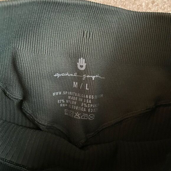 Spiritual Gangster Ribbed Leggings green M/L - Picture 3 of 5